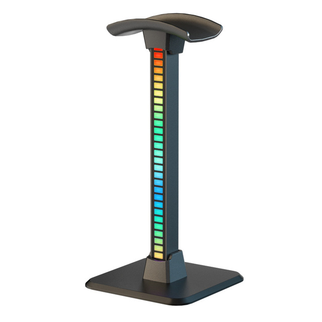 RGB Lights Headphone Stand With Type-c USB Ports Gaming Headphone Holder for All Headsets Gamers Gaming PC Accessories Desk