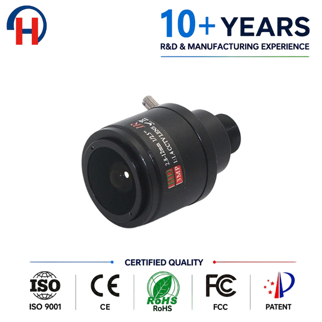 Factory Direct 2MP/5MP 2.8-12mm Manual Varifocal M12 Mount CCTV Security Camera Lens OEM ODM Available