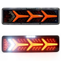 Feu arrière LED 24V en forme de flèche, ensemble de feux combinés en Y pour camion, remorque, poids lourd