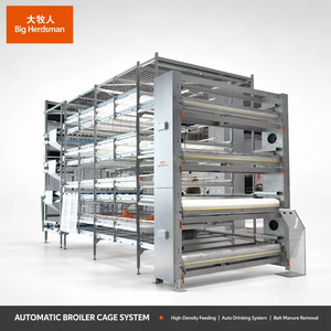 Equipo completo para jaulas de pollos de engorde: Línea de alimentación, sistema de eliminación de estiércol y sistema de movimiento de aves para naves avícolas - Product Image 1