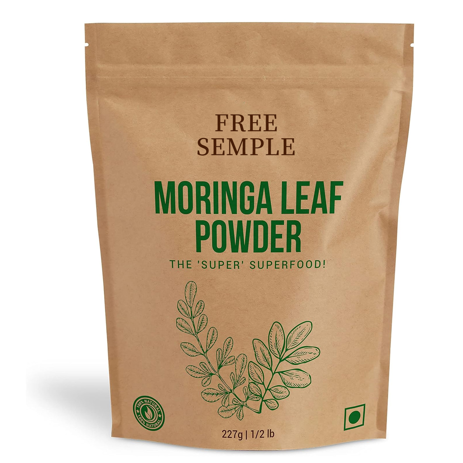 Бесплатный образец органического порошка Moringa для поддержки энергетического метаболизма, иммунной поддержки, порошок Moringa