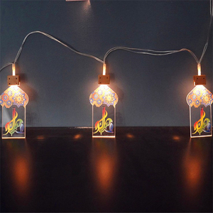 Cadena <span class=keywords><strong>de</strong></span> luces LED <span class=keywords><strong>de</strong></span> Ramadán Eid Mubarak, lámpara nocturna con forma <span class=keywords><strong>de</strong></span> <span class=keywords><strong>Castillo</strong></span>, para decoración <span class=keywords><strong>de</strong></span> fiestas musulmanas - Product Image 4