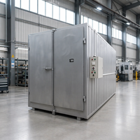Four de séchage et de polymérisation de peinture en poudre pour acier, multicolore, personnalisé, à commande PLC, chauffage multi-carburant, facile à utiliser, garantie 1 an