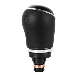 Car Gear <b>Shift</b> <b>Knob</b> Leather Black 5 Speed 6 Speed For Volkswagen Audi Skoda Manual Transmission Cars Ergonomic Design - Product Image 2