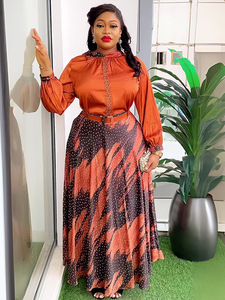 Negozio indipendente di AliExpress: top + set gonna a due pezzi stampato, abito <span class=keywords><strong>taglie</strong></span> <span class=keywords><strong>forti</strong></span> da donna africana - Product Image 1