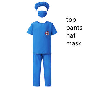 Nouveau Costume de <span class=keywords><strong>docteur</strong></span> pour enfants enfants vert bleu rose couleur robe chirurgicale Costume de jeu de rôle avec <span class=keywords><strong>accessoires</strong></span> - Product Image 6