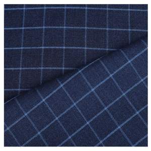 意大利风格套装新款设计弹力色染格子涤纶粘胶tr西装外套面料 - Product Image 4