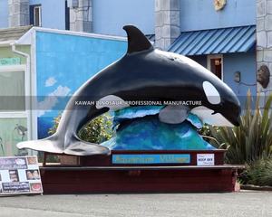 Aangepaste Robotic Marine Animal Aanpassen Animatronic Killer Whale <span class=keywords><strong>Sea</strong></span> Animal Orcas Whale Model Voor Ocean Park - Product Image 2