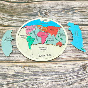 La <span class=keywords><strong>migliore</strong></span> vendita Montessori per bambini in legno giocattolo educativo per bambini in legno mappa del mondo Puzzle mappa del mondo Puzzle Puzzle - Product Image 5