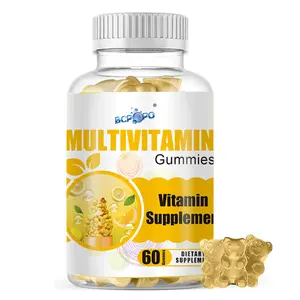 СТМ здорового пищевая добавка веганских материалов 60 жевательный мармелад мульти витамин детская мультивитаминного жевательный мармелад оптом