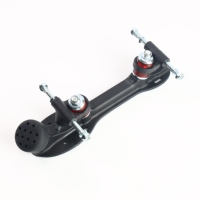 Châssis réglable à quatre roues avec double essieu et base à roulettes en nylon pour patins de sport ou d'entraînement