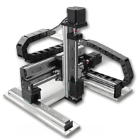 Système de portique linéaire à haute précision avec table de positionnement XYZ à 3 axes, rail à vis à billes et glissière pour robot cartésien