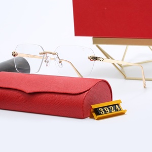 Lunettes <span class=keywords><strong>de</strong></span> <span class=keywords><strong>soleil</strong></span> rectangulaires sans monture UV400, branches métalliques, pour la conduite, unisexe, sans cadre, <span class=keywords><strong>de</strong></span> luxe, <span class=keywords><strong>de</strong></span> créateur, pour femmes, en gros - Product Image 5