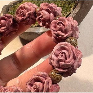 Blood Cypress Rose <b>Bracelet</b> Women's Fashion Jewelry Gift For Homes Gardens Offices Religious Temples - Product Image 3