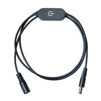 1m 2C * 24AWG USB zu DC5.5 * 2.1mm Stecker kabel mit Touch-Schalter