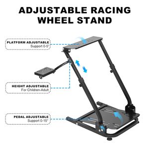 Soporte para Volante de Juego V9 G27G29T300RST500RSFANATEC, Soporte Plegable para Volante de Carreras, Soporte Ajustable en Altura - Product Image 5
