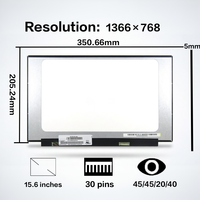 Nouveauté Écran LCD d'ordinateur portable 15,6 pouces HD EDP 30 broches de remplacement N156BGA-E53 pour Dell Latitude 3520