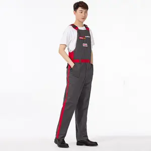 Modern Design Promotional Bib Pants Comfortable Corporate and Industry Staff Overalls Jumpsuits for Working Uniforms