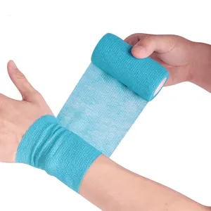 2 pouces x 5 yards Grip Cover auto-adhésif rouleaux de Bandage bande adhésive pour le sport