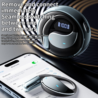 Écouteurs sans fil Q93 Bluetooth 5.4, Casque OWS à oreille ouverte, Écouteurs sportifs HIFI à basses profondes, Écouteurs TWS à crochet d'oreille étanches IPX5