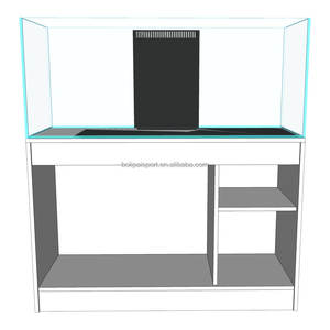 Aangepaste Grote Glas Zout Water Aquarium Marine Aquarium Met Houten Kast - Product Image 2