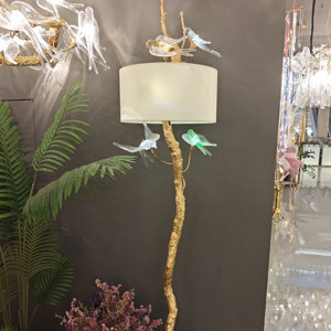 VH Đèn chùm thủy tinh hình chim pha lê hoàn toàn bằng đồng được trang trí nghệ thuật cho quầy <span class=keywords><strong>bar</strong></span> nhà hàng có thể điều chỉnh chiều cao - Product Image 5