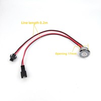 Interrupteur tactile sensible 5V-24V DC avec capteur PC et feuille de cuivre pour le contrôle de l'éclairage des armoires et placards