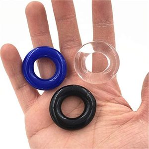 <span class=keywords><strong>3</strong></span> Pcs Paket Cincin Penis Triple Cock Ring Set Pria, Peningkat Ereksi, Tahan Lama, TPE Elastis, untuk Masturbasi Pria - Product Image 4