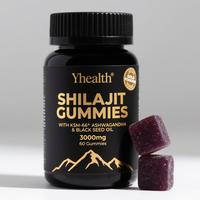 Café aux champignons instantané à marque privée OEM, extrait de Shilajit, superaliments, champignons Reishi, Crinière de lion, Chaga, poudre enrichie en vitamines