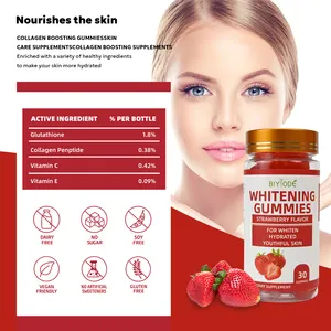 BIYODE Skin Whitening Product Wholesale Custom Private Label Healthcare Supplement Glutathione Vitamins Collagen Gummies