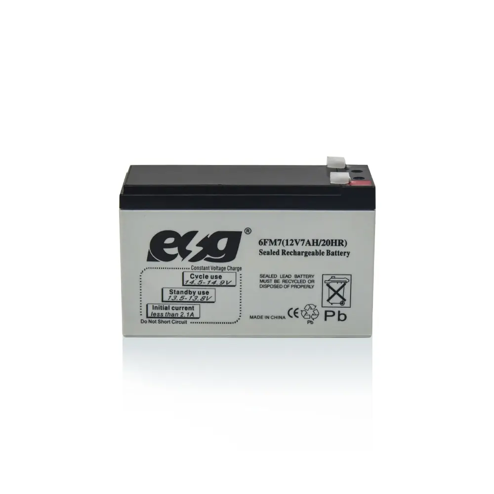 ESG Cho UPS Bảo Trì Miễn Phí Có Thể Sạc Lại 12V 7Ah Chu Kỳ Sâu Chì Axit Pin Lưu Trữ Năng Lượng Mặt Trời