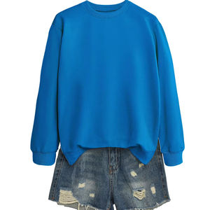 เสื้อสเวตเตอร์แขนยาวคอกลมสีพื้นแฟชั่นขายดี เสื้อผ้าผู้หญิงทรงหลวม - Product Image 3