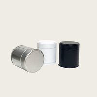 Vente flash - Contenant d'emballage rond en métal, impression de logo personnalisée, boîte à sucre, thé en poudre, matcha, avec couvercle à vis, hermétique, 30g