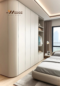 Armario Abierto de Lujo Moderno Personalizado para Dormitorio, Gabinete Combinado con Característica Convertible Autoportante, Clóset de Madera MDF - Product Image 3