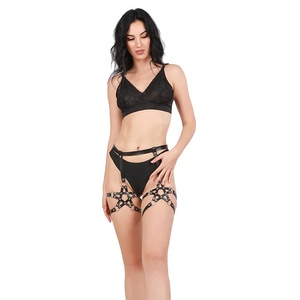 Ensemble de bondage BDSM sexy en cuir punk pour femme, avec <span class=keywords><strong>jarretière</strong></span>, ceinture de taille réglable et harnais de corps et de jambes, pour <span class=keywords><strong>jeu</strong></span> adulte - Product Image 1
