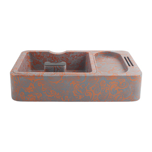 Boîte à café carrée en plastique avec motif oriental, réutilisable pour la préparation du thé - Product Image 2