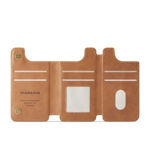 Từ RFID Chặn Thẻ Ví Di Động Trường Hợp Sạc Không Dây Điện Thoại Di Động Tay Áo Cho IP 16 Pro/<span class=keywords><strong>Samsung</strong></span> S25 FE/S25 Siêu - Product Image 5