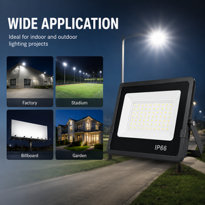 Faro LED 50W 100W 200W IP66 Antipolvere per Illuminazione di Grandi Spazi Industriali, Magazzini, Parchi Logistici - Product Image 4