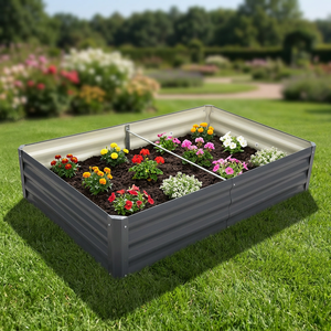 Bac à plantes surélevé, grand bac à plantes en métal surélevé pour la plantation de légumes et de fleurs en extérieur - Product Image 3