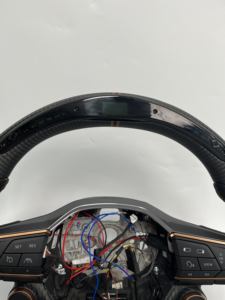 YLC pour Seat <span class=keywords><strong>Cupra</strong></span> <span class=keywords><strong>Leon</strong></span> Tavascan Terramar <span class=keywords><strong>Formentor</strong></span> Born Ateca Volant de course personnalisé en fibre de carbone véritable Z Smart LED - Product Image 6