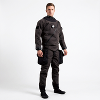 Combinaison étanche en Kevlar Trilaminate avec valves SI TECH, fermeture éclair YKK, combinaison étanche robuste pour la plongée technique, le sauvetage et la sécurité publique