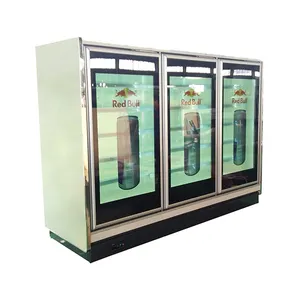 Display Chiller Glass Door Commercial Freezer Display Cases Beverage Display Cabinet Attachment Transparent LCD