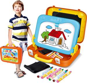 Tragbare Doppelseitige Magnetische Schreib- und Lerntafel für Kinder Pädagogisches Zeichenspielzeug-Set ABS Unisex - Product Image 1