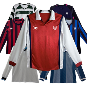 Maglia da Calcio Retrò Classica 1989-2017, Design Polo a Maniche Lunghe, Maglia <span class=keywords><strong>Vintage</strong></span> da Calcio all'Ingrosso - Product Image 1