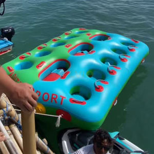 Bateau gonflable tractable en PVC pour sports nautiques, Donut Boat pour 13 personnes <span class=keywords><strong>sur</strong></span> l'eau - Product Image 1