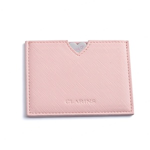 Unbreakable Thin Light Custom Logo Giveaways Promotion Pocket <b>Mirror</b> With PU Pouch - Product Image 4