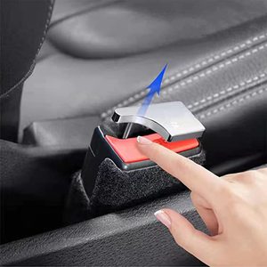 Bouchon de <span class=keywords><strong>ceinture</strong></span> de <span class=keywords><strong>sécurité</strong></span> en métal pour Mini Bmw Telsa, Clip de <span class=keywords><strong>sécurité</strong></span> caché pour la plupart des voitures - Product Image 1