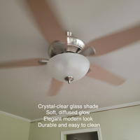 Abat-jour en verre givré de 300 mm pour suspension de plafond, pièce de rechange pour luminaire