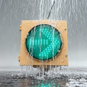 Luz de Señalización de Tráfico Direccional de Flecha Verde de Alto <span class=keywords><strong>Flujo</strong></span>, 12V, IP65, 300mm, PC, Alimentación Solar y de Red Eléctrica, para Control de Entrada de Depósito - Product Image 4