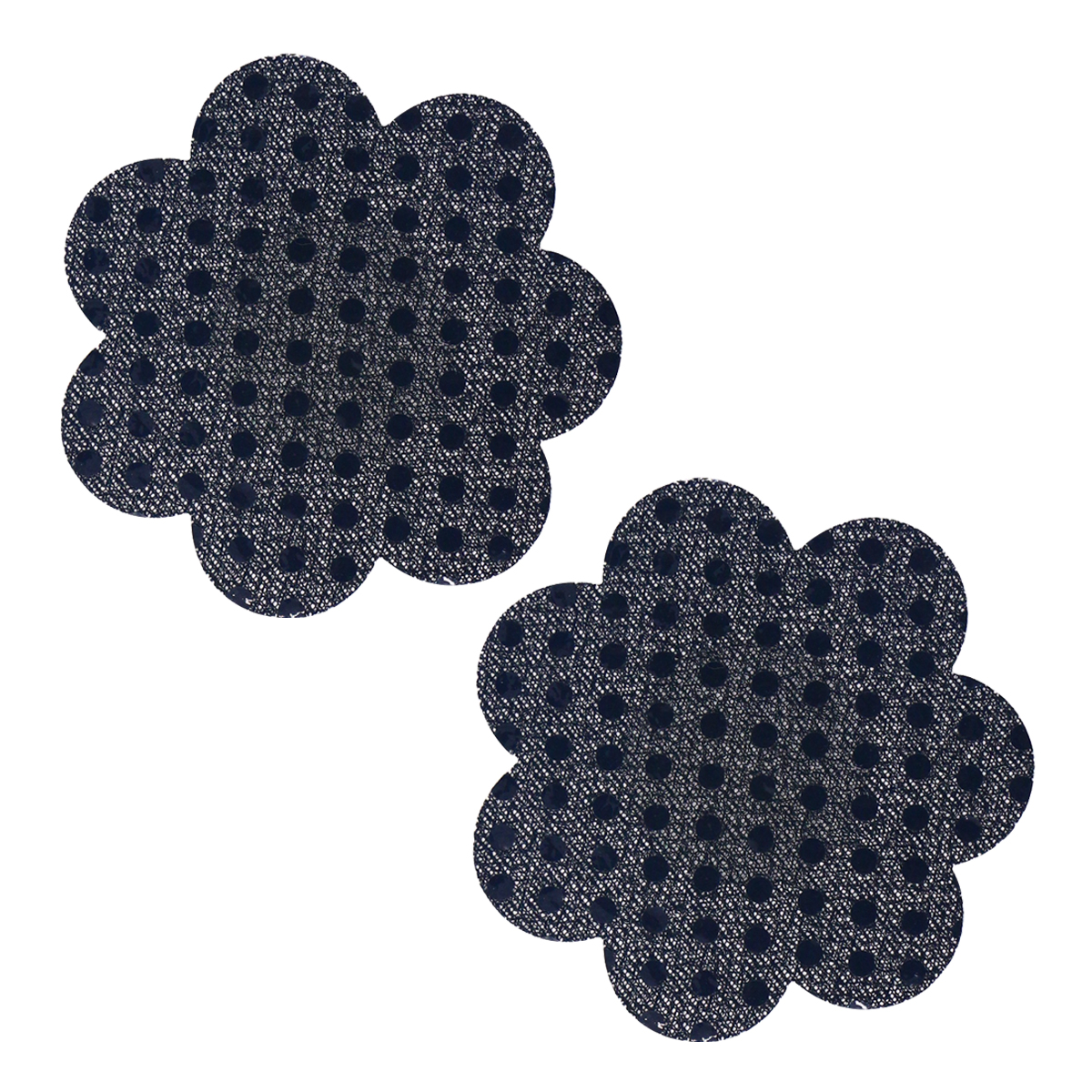 Negro con lentejuelas negras